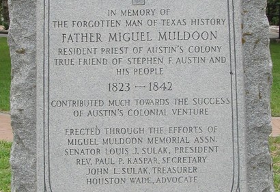 Father Miguel Muldoon Marker text