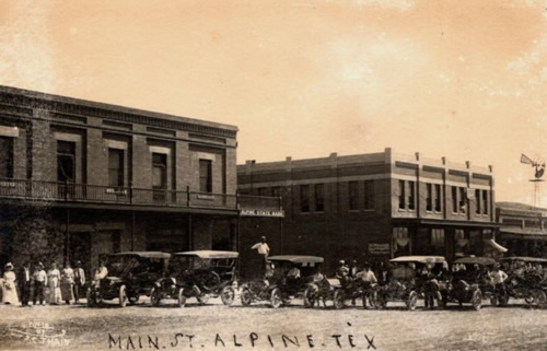 Alpine TX Main Street old photo