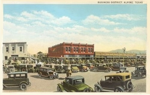 Alpine, Texas 1920s street Scene