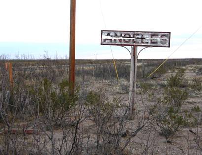 Angeles, Texas old town sign