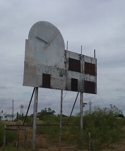 TX - Barstow high school stadium scoreboard