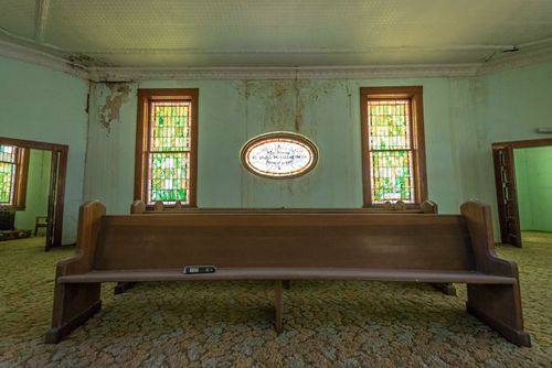 TX - Barstow First Presbyterian Church interior