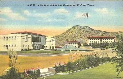 El Paso TX Memorial Museum postcard