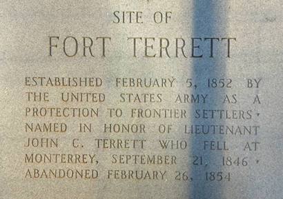 Sutton County Tx - Site of Fort Terrett TX Centennial Marker