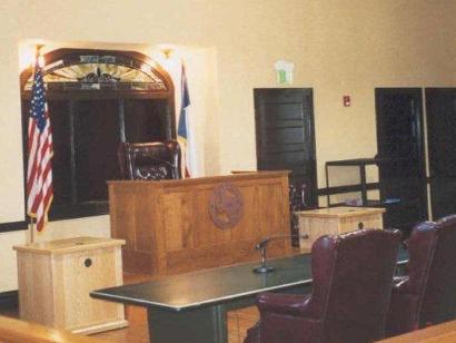 Fort Davis, Texas - Jeff Davis County Courthouse courtroom, Fort Davis Texas