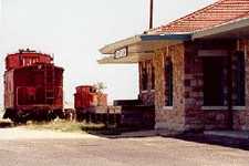 Ft Stockton TX - Santa Fe Railroad depot restored