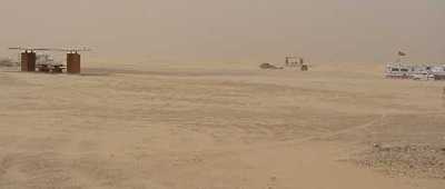 Sandhills Park in sandstorm