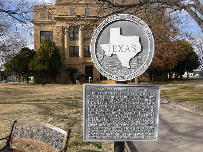 Kermit TX - Winkler County Courthouse & Historical Marker 