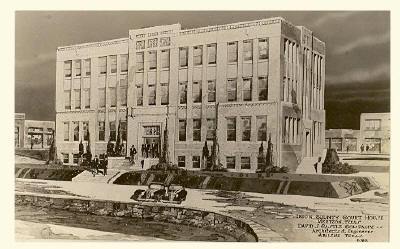 Irion County Courthouse, Texas, architectural drawing