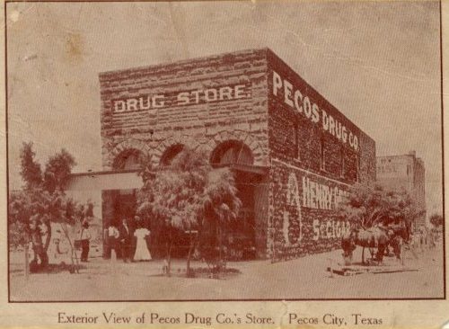 Pecos TX - Pecos Drug Co 1908
