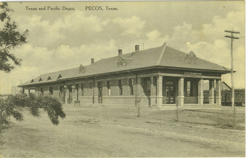  Pecos, Texas - Texas & Pacific Depot