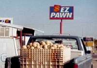 cantaloupe truck in Pecos Texas