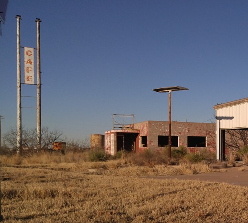 Ector County, Penwell TX -  Closed Cafe