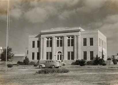 Upton County Courthouse, Rankin, Texas old photo