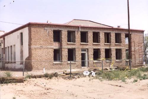 Hudspeth County Courthouse under restoration 2003