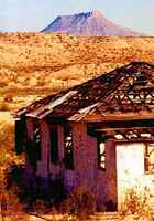 Study Butte Texas distant mountain view