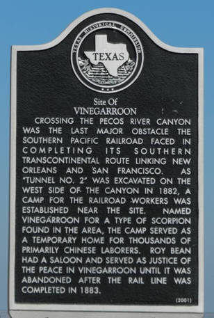 Vinegarroon Tx  Historical Marker