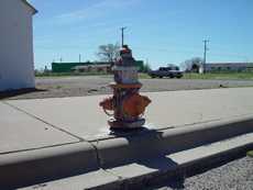 Fire hydrant in Wink, Texas