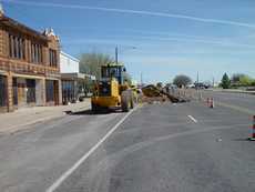 Roadwork in Wink, Texas