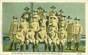 Camp Travis Photo Army 1918 TX Teaching African American Illiterates