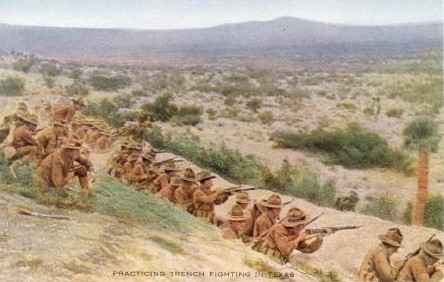 WWI - Practicing Trench Fighting in Texas  