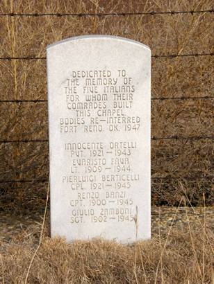 Italian POW Camp Memorial Headstone, Hereford Texas