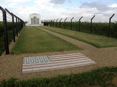 US Flag, POW Camp Chapel, Hereford, Deaf Smith County, Texas