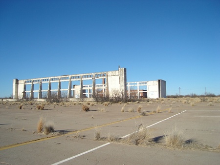 Pyote Texas Rattlesnake Bomber Base Hangar ruins