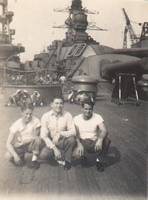 Vic and buddies on USS Nevada