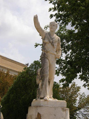 WWI Sailor Statue, Foard County , Crowell TX 